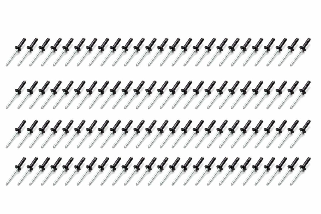 [FIV814B-100S] Fivestar - Sm Hd Rivet Black Multi -grip 100pk