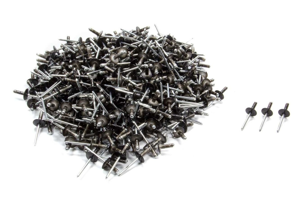 [FIV814B-500L] Fivestar - Lrg Hd Rivet Black Multi -grip 500pk