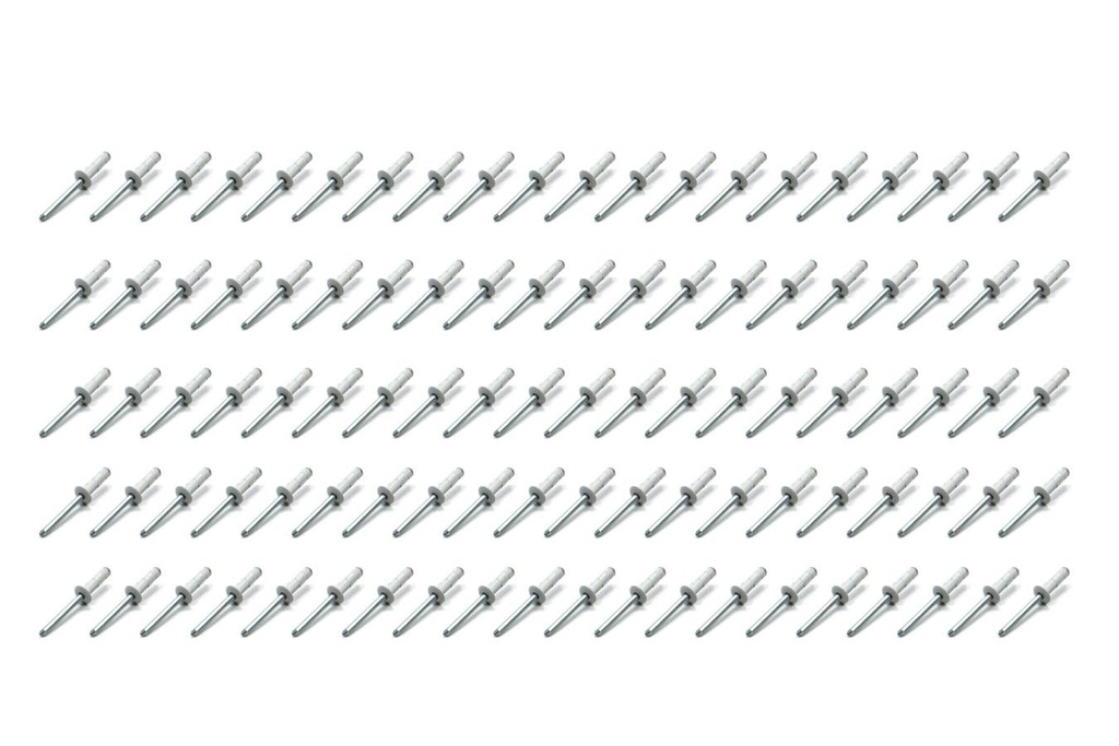 [FIV814W-100S] Fivestar - Sm Hd Rivet White Multi -grip 100pk