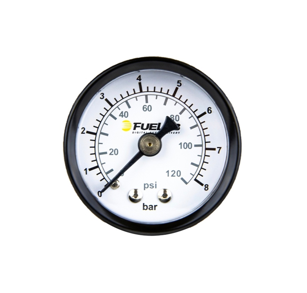 [FLB71511] Fuelab Fuel Systems - Fuel Pressure Gauge EFI 0-120psi Bar & Psi