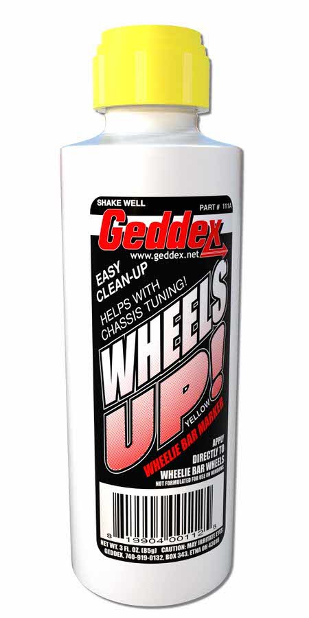 [GDX111A] Geddex - Wheels Up Wheelie Bar Marker Yellow 3oz Bottle