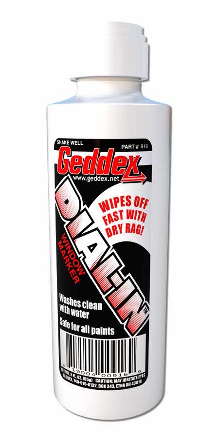 [GDX916] Geddex - Dial-In Window Marker White 3oz Bottle