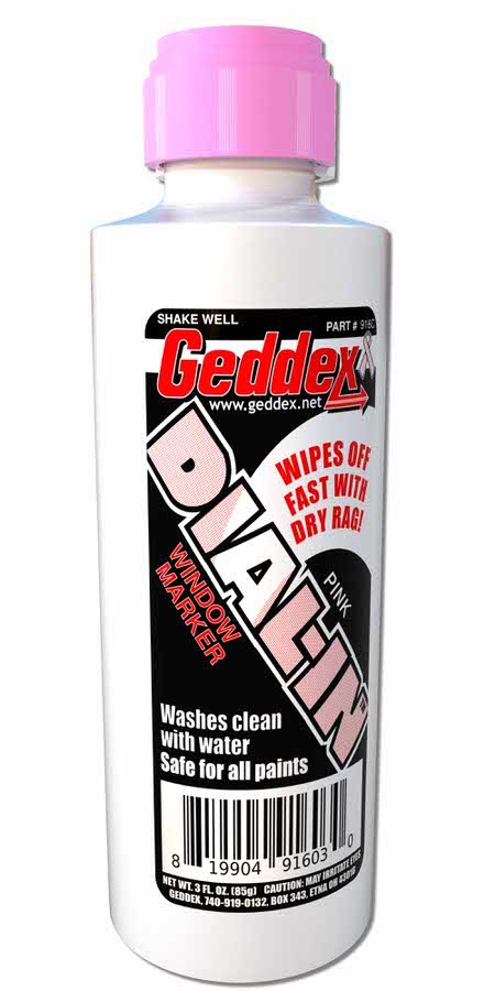 [GDX916C] GEDDEX - Dial-In Window Marker Pink 3oz Bottle