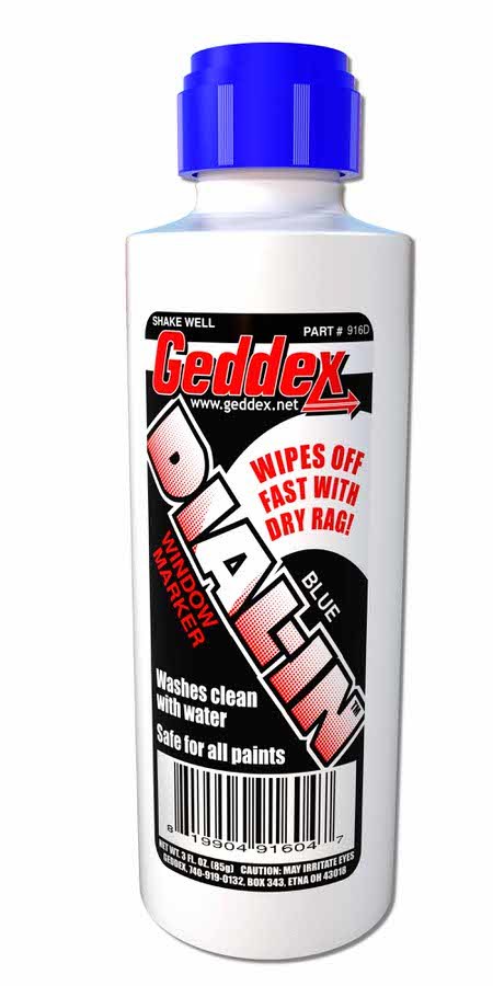 [GDX916D] Geddex - Dial-In Window Marker Blue 3oz Bottle