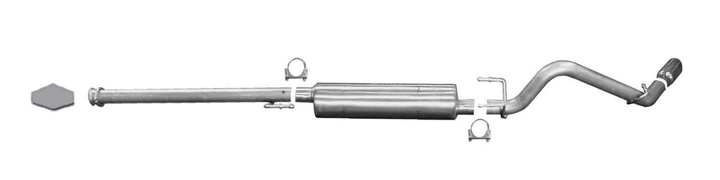 [GIB618802] Gibson Exhaust - Cat-Back Single Exhaust System Stainless