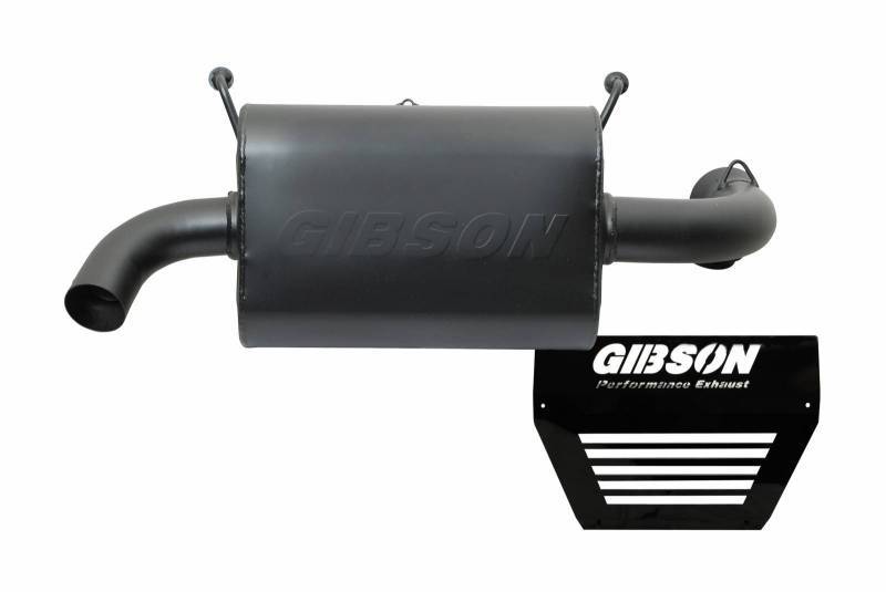 [GIB98020] Gibson Exhaust - Polaris UTV Single Exhaust Black Ceramic