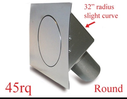 Hagan Street Rod Necessities - Round Quarter Panel Fuel Door Hinged On Left