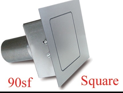 Hagan Street Rod Necessities - Square Fuel Door Flat Surfaces