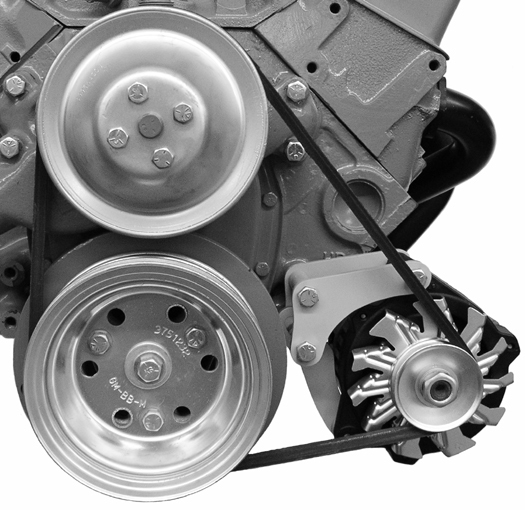 Alan Grove Components - Sbc Swp Low Mt Alt Brkt For Small Gm Alt