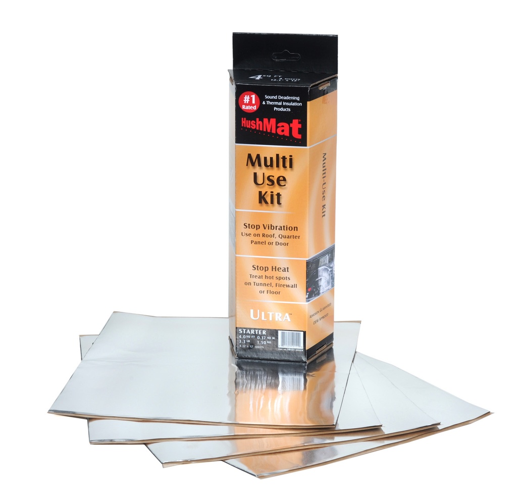 [HMT10151] Hushmat - Ultra Starter Kit- 4pc 12in.x11in. Silver