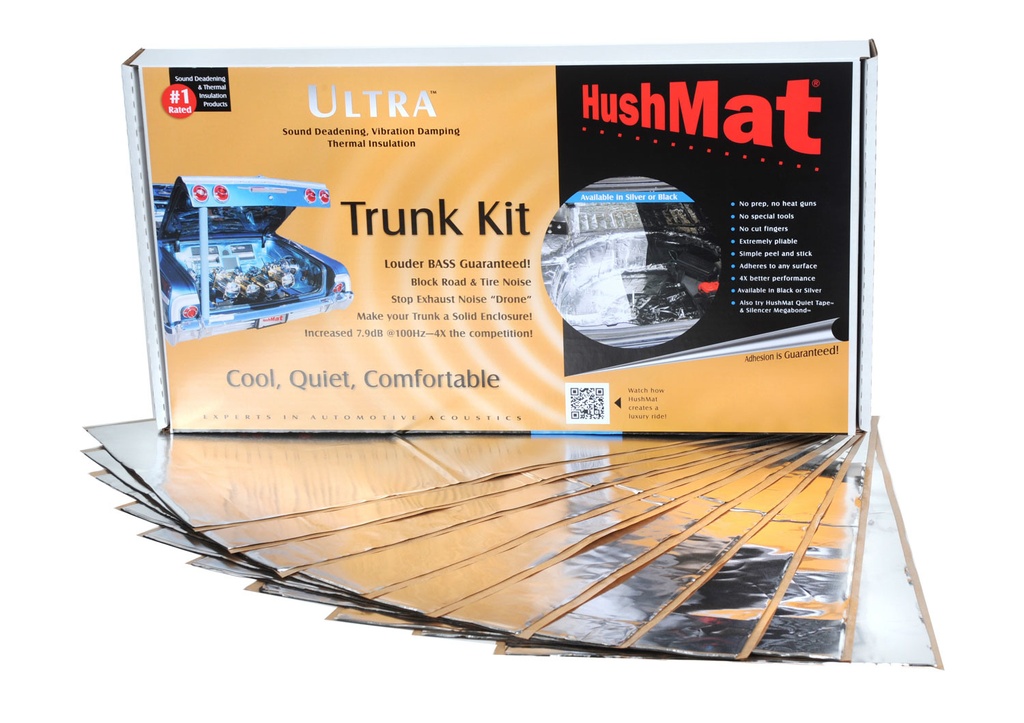 [HMT10301] Hushmat - Ultra Trunk Kit- 10 Pc 12in.X23in. Silver
