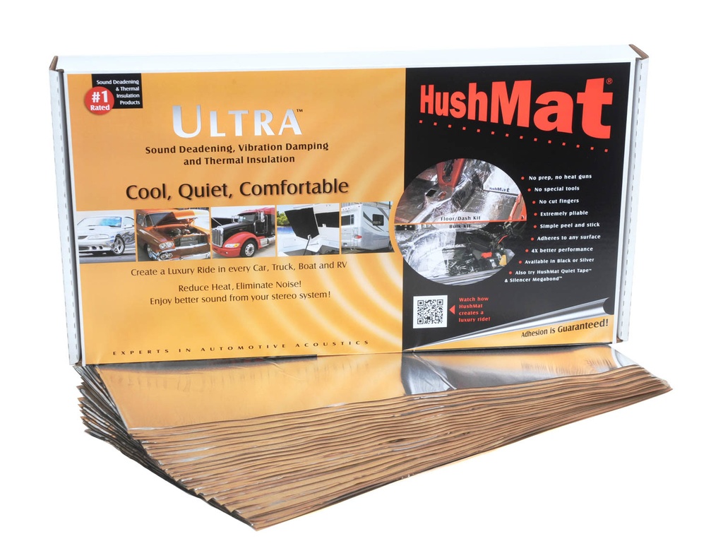 [HMT10401] Hushmat - Ultra Floor/Dash Kit- 20 Pc 12in.x23in. Silver