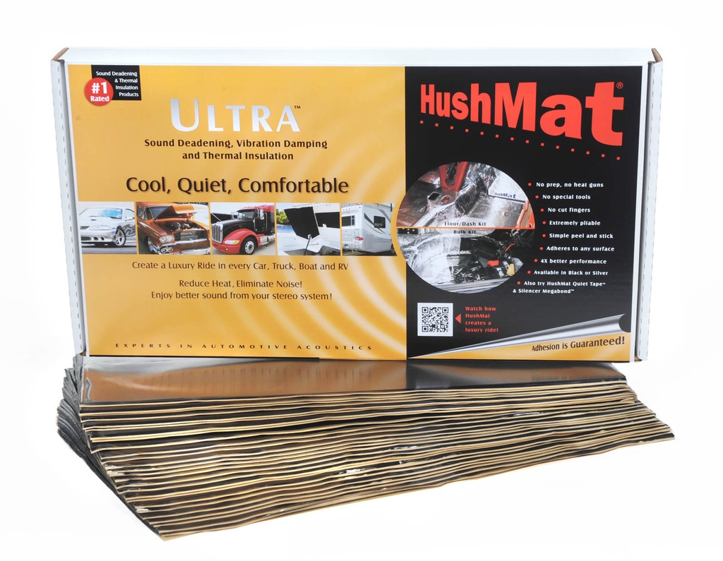 [HMT10500] Hushmat - Ultra Bulk Kit- 30 Pc 12in.X23in. Black