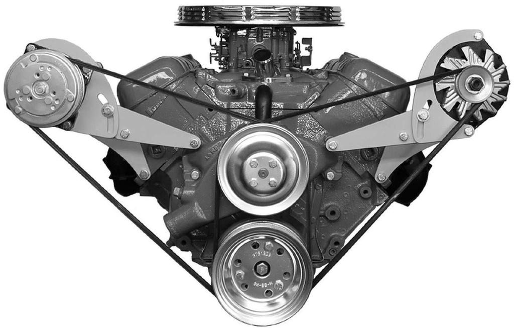 [ALG218L] Alan Grove Components - Alt.Bracket Bbc Short Pump Low Pro/Vette-Camar