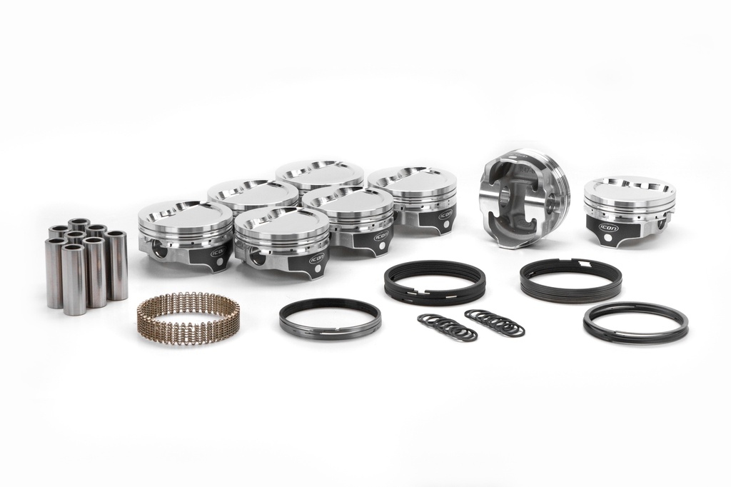 [ICNIC725.030] Icon Pistons - SBF Dished Forged Piston Set 4.030 Bore -12.6cc