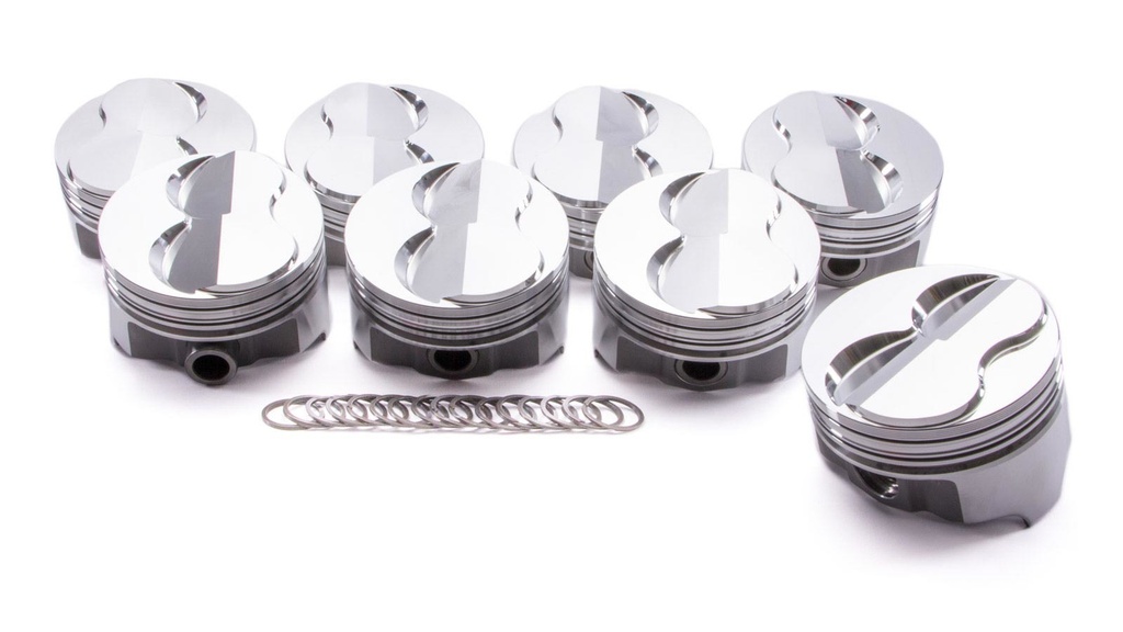 [ICNIC777.030] Icon Pistons - Bbc Forged Domed Piston Set 4.280 Bore +18cc