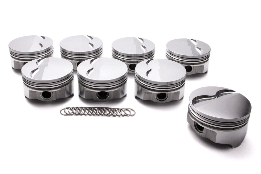 [ICNIC941.040] Icon Pistons - Pontiac V8 Ft Piston Set 4.165 Bore -.430cc
