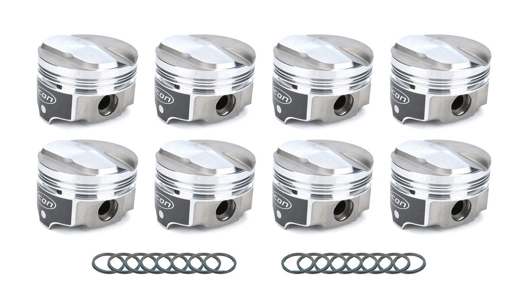 [ICNIC9948.STD] Icon Pistons - Bbc Fhr Dome Piston Set 4.125 Bore +17Cc