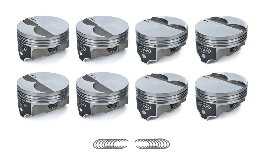 [ICNIC9992C.030] Icon Pistons - Gm Ls Ft Piston Set 4.030 Bore -3.3Cc