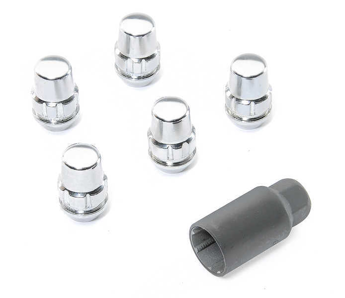 [GOR71481NB5] Gorilla - 5 Wheel Locks Jeep JK 3/4 Hex