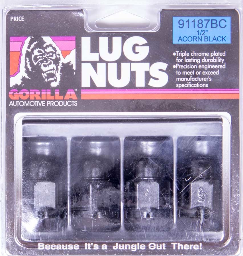 [GOR91187BC] Gorilla - 4 Lug Nuts 1/2in Acorn Bulge Seat