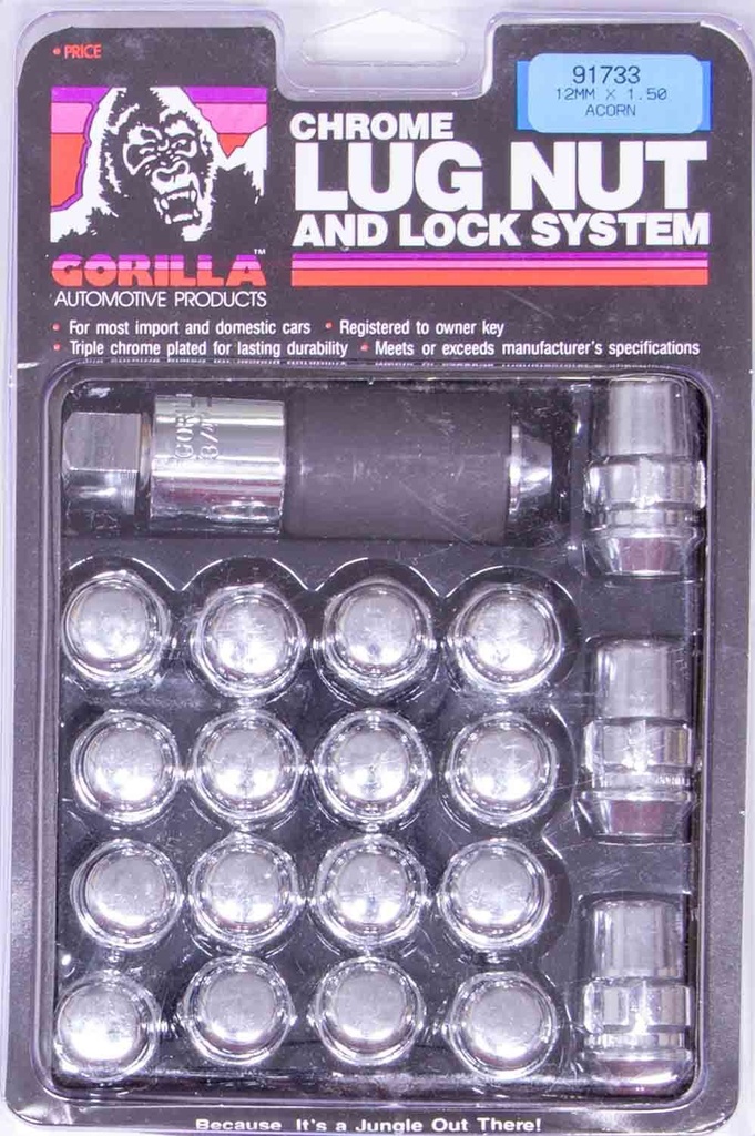 [GOR91743] Gorilla - Lug Nut And Lock System 14Mmx1.50 Acorn Bulge