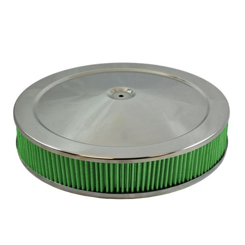 [GRE2194] Green Filter - Air Cleaner Assembly 14 X 3 Flat Base