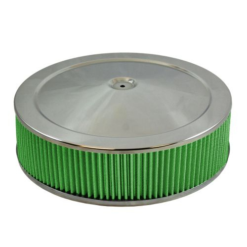 [GRE2195] Green Filter - Air Cleaner Assembly 14 X 4 Flat Base