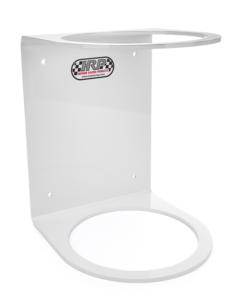 [HRPHRP6059-WHT] Hepfner Racing Products - Nitro Bottle Holder 7in Wht -.187 5052 Alum