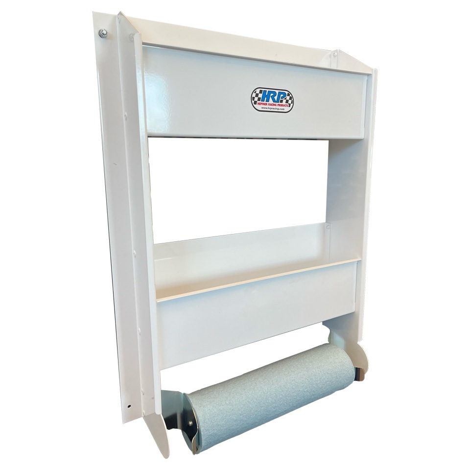 [HRPHRP6470-WHT] Hepfner Racing Products - Towel Rack - Powder Coat - White