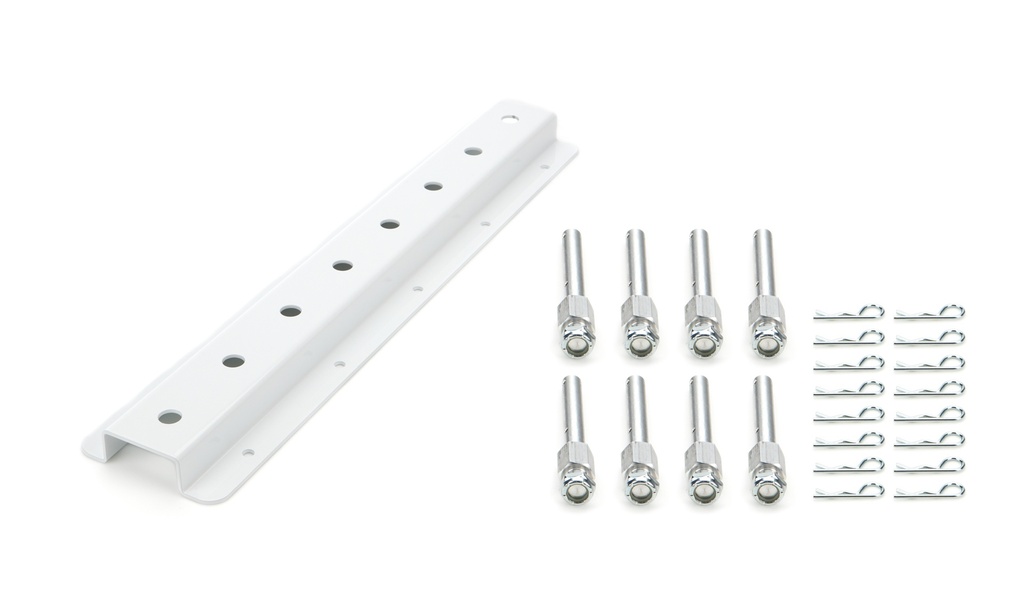 [HRPHRP6522D-20-WHT] Hepfner Racing Products - Shock Rack Wall Mounts Double 20in White