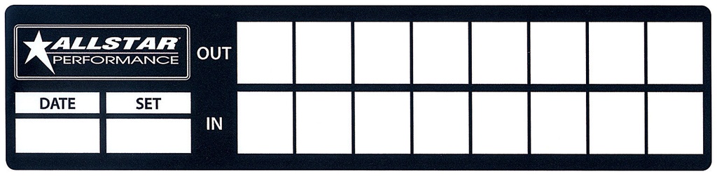 [ALL047-40] Allstar Performance Tire Log Decals 40-Pack