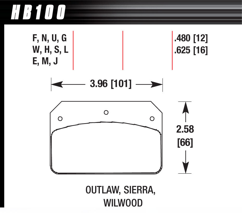 [HAWHB100U480] Hawk Brake - Dynalite/2000 Dtc-70