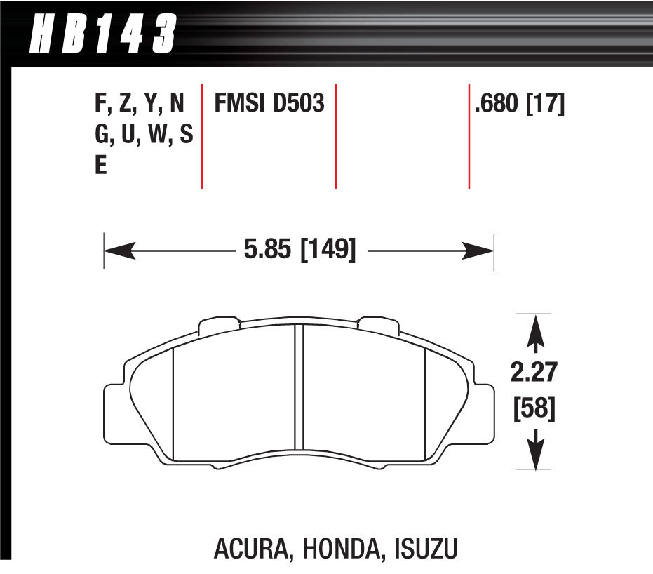 Hawk Brake - Performance Street Brake Pads (4)