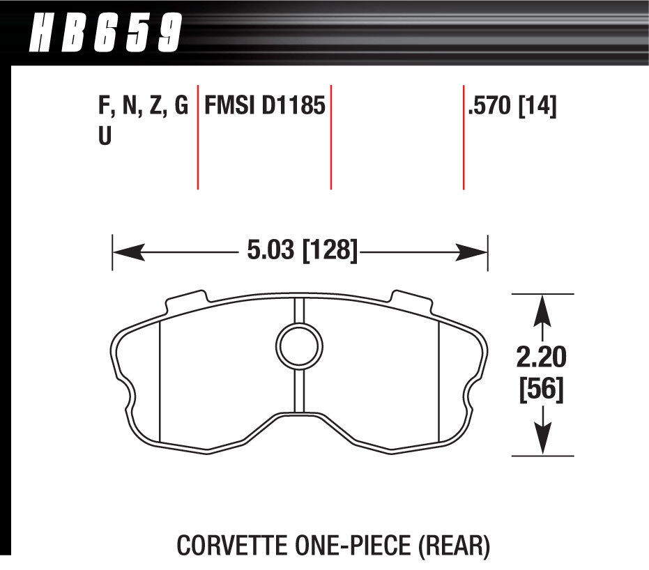 [HAWHB659Z570] Hawk Brake - Performance Street Brake Pads