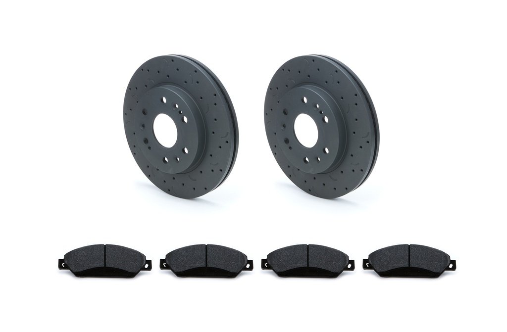 Hawk Brake - Brake Rotor & Pad Kit Front GM