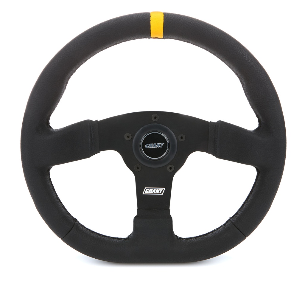 [GRT603-S] GRANT - D Wheel Yellow Center Stripe Plastic Center