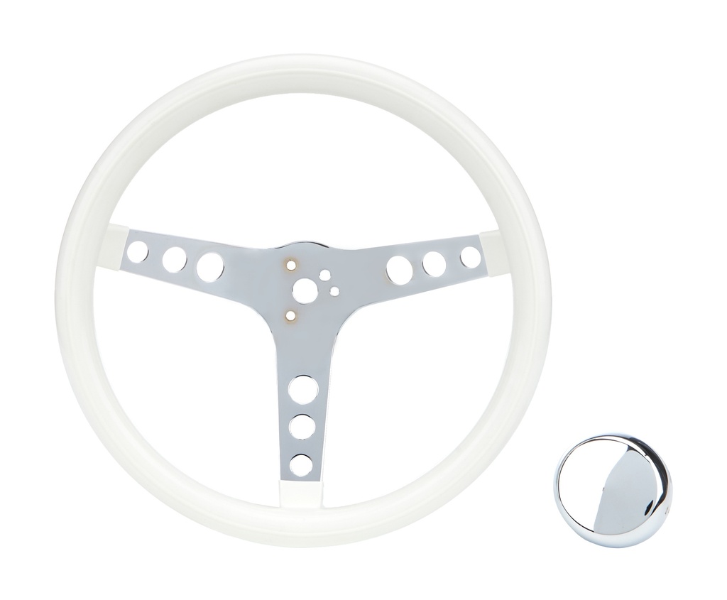 [GRT838W] Grant - Classic Wheel White Grip