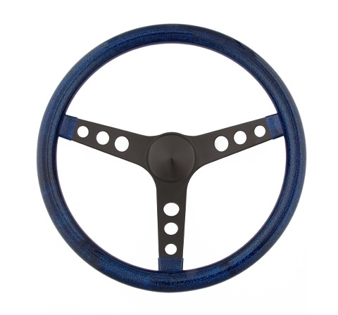 Grant - Steering Wheel Mtl Flake Blue/Spoke Blk 13.5