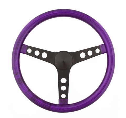 [GRT8473] Grant - Steering Wheel Mtl Flake Purple/Spoke Blk 15