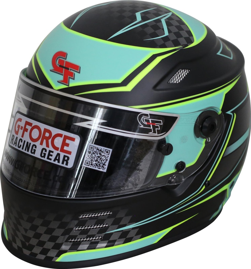 [GFR13005XLGTL] G-Force - Helmet Revo Graphics Xlg Teal Sa2020