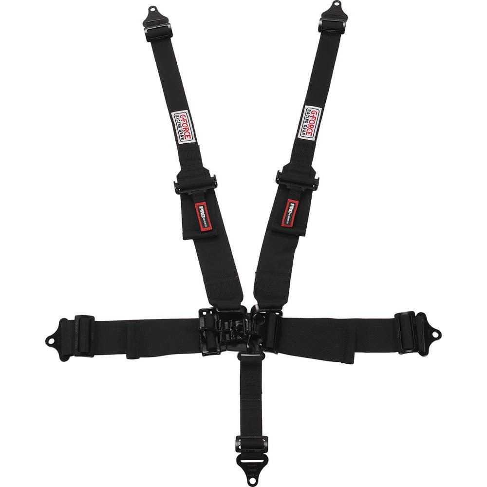 [GFR6600BK] G-Force - 5Pt Harness L&L Hnr Indiv Pd Sfi 16.1