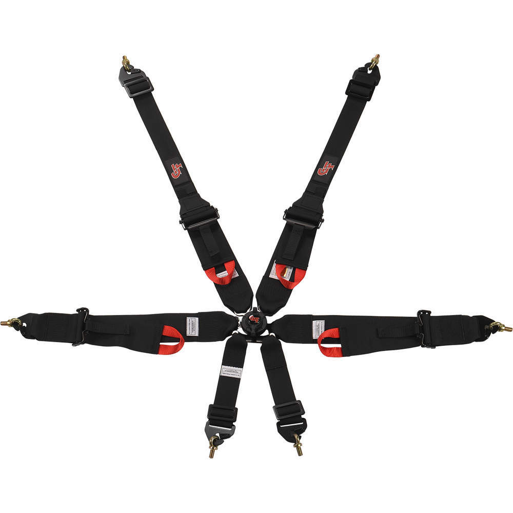 G-Force - 6pt Harness Camlock Hnr Indiv P/U Black Fia