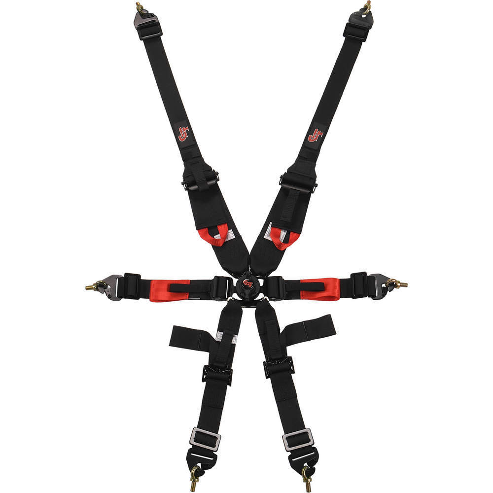 G-Force - 6pt Harness Camlock Indiv Black Euro FIA
