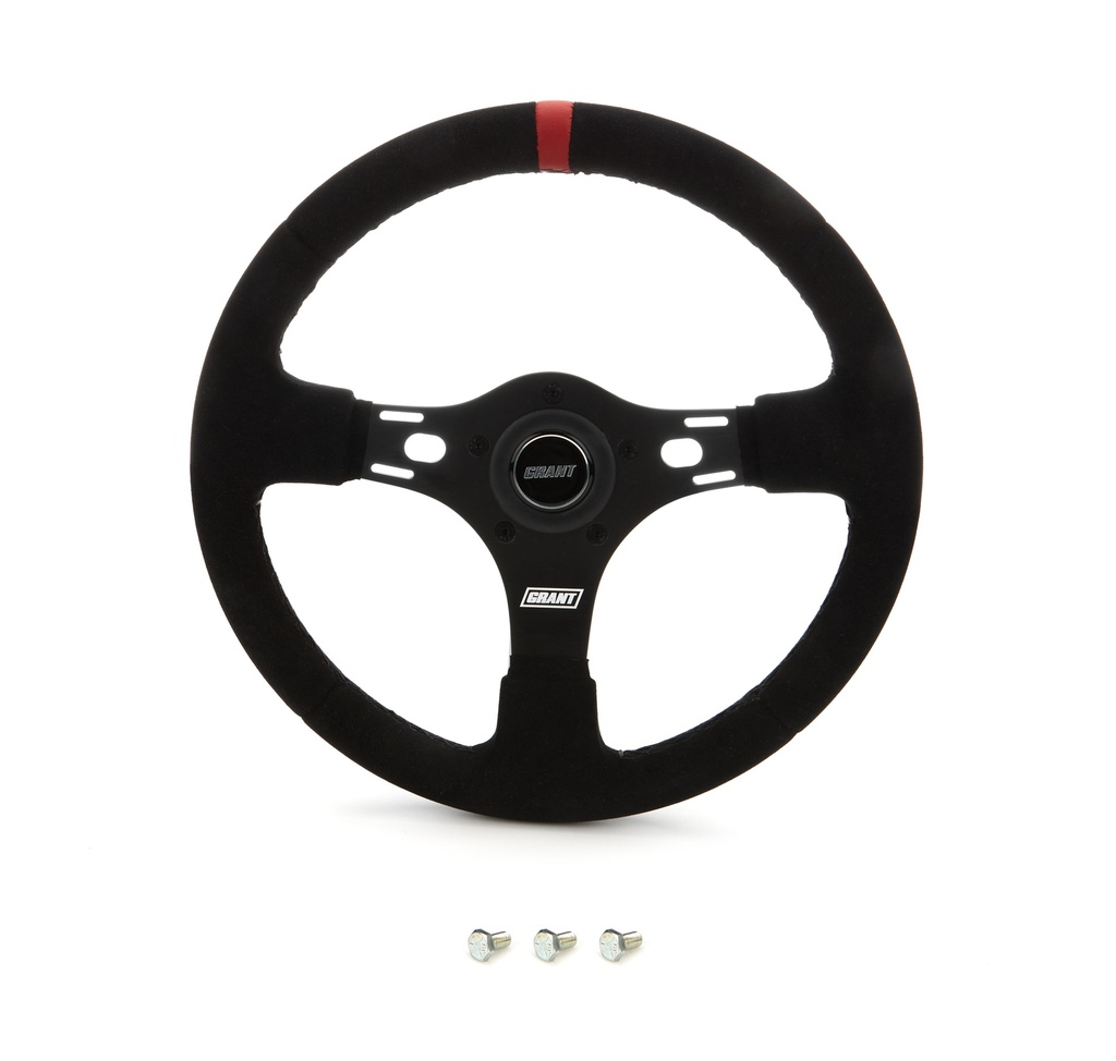 [GRT1081] Grant - 13in Red Stripe Race Steering Wheel Suede