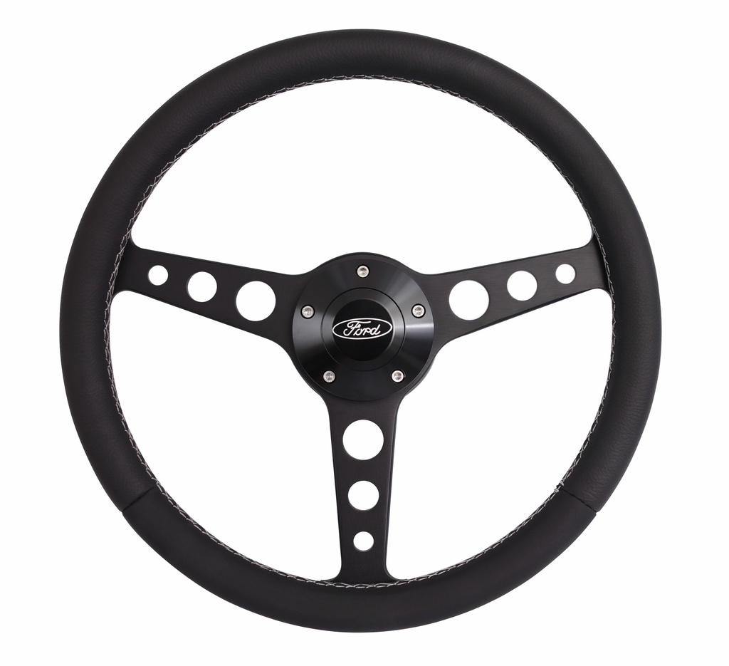 [GRT1927] GRANT - Classic Series Blk Wheel Ford Logo/Install Kit