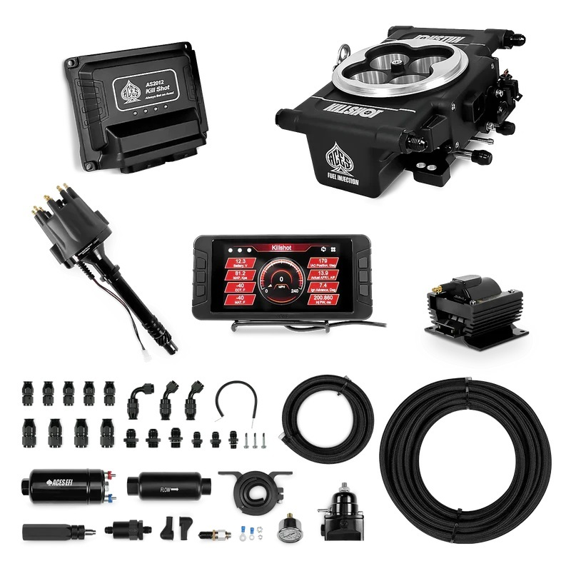 Aces EFI - Killshot EFI Master Kit Black 255 In-line Pump