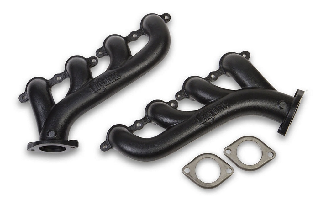 [HKR8501-3] Hooker - GM Ls Cast Iron Exhaust Manifolds Black Finish