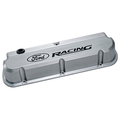 [FRD302-138] Ford - SBF Alm Valve Cover Set Slant-Edge Polished