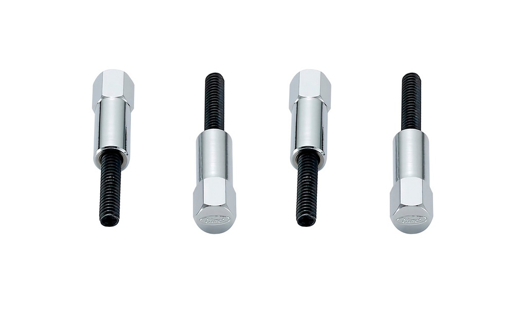 [FRD302-315] Ford - Valve Cove Bolt Kit 4pk Chrome W/Ford Logo